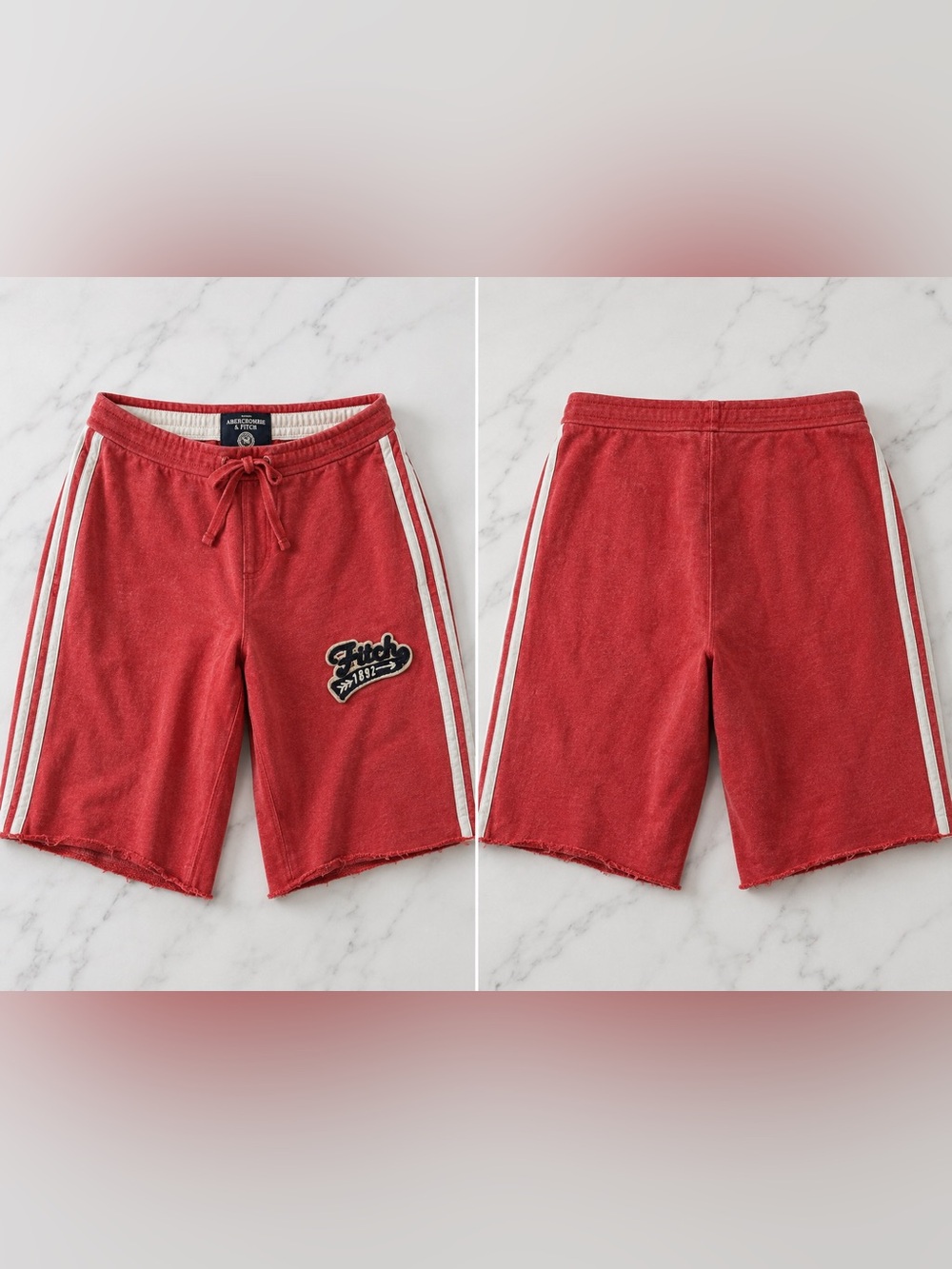 Vintage Abercrombie & Fitch Fitch 1892 Sweat Shorts Men’s L Y2K Red
